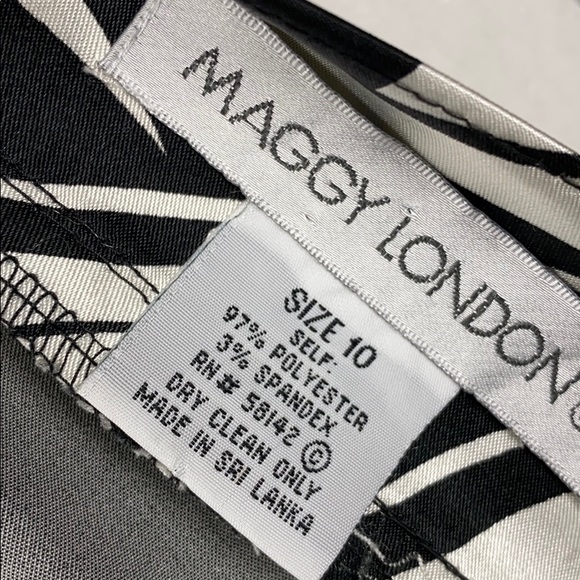 Maggy London A72 Geometric Sheath Formal Dress - Picture 8 of 8